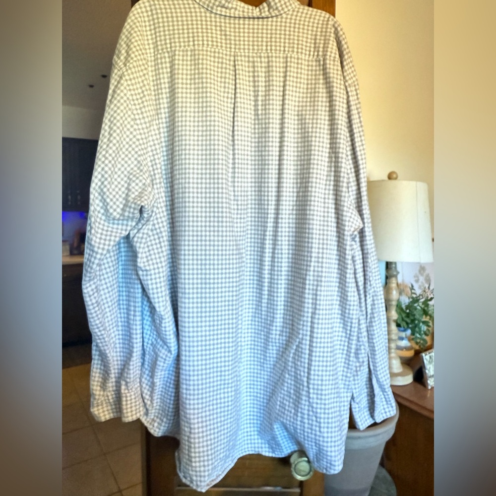 Ralph Lauren Polo 4X 4XB men’s button down checked shirt cotton EUC 4XL - Picture 5 of 6